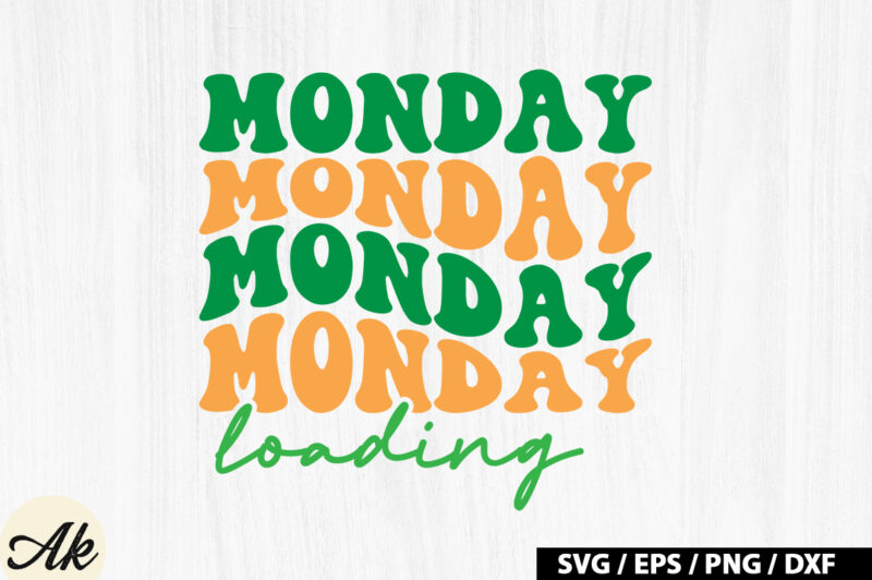 Monday loading Retro SVG