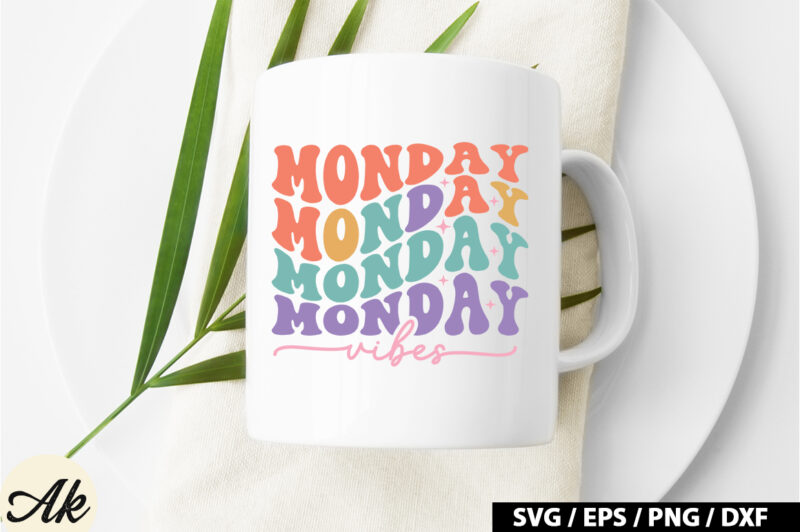 Monday vibes Retro SVG