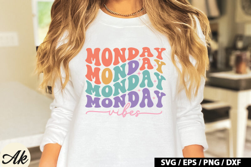 Monday vibes Retro SVG