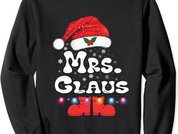 Mr and mrs claus couples matching christmas pajamas santa sweatshirt