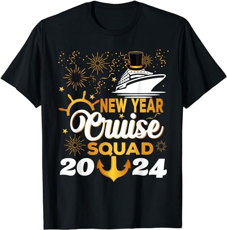 New Year Cruise 2024 NYE Party Family Vacation T-Shirt