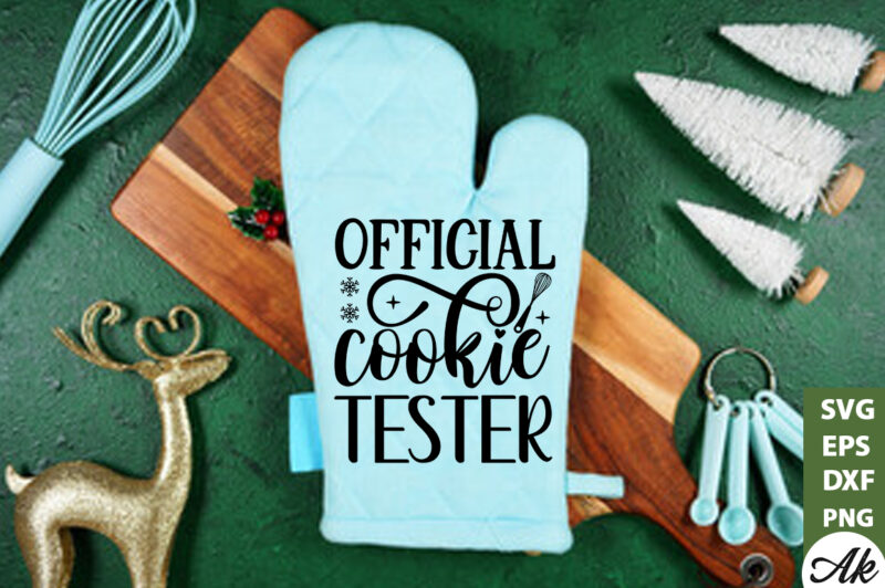 Official cookie tester Pot Holder SVG