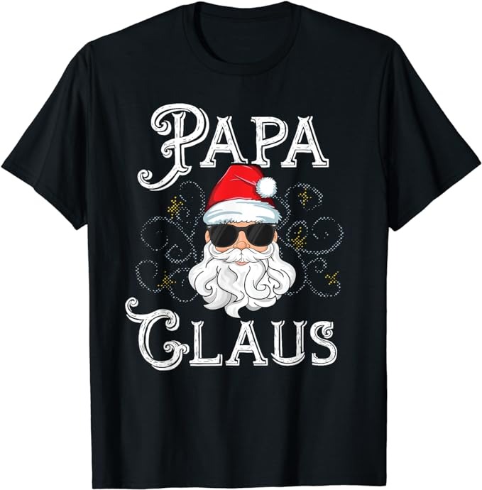 Papa Claus Matching Family Christmas Outfit Xmas Photo T-Shirt - Buy t ...