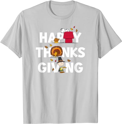 Peanuts – happy thanksgiving icons t-shirt