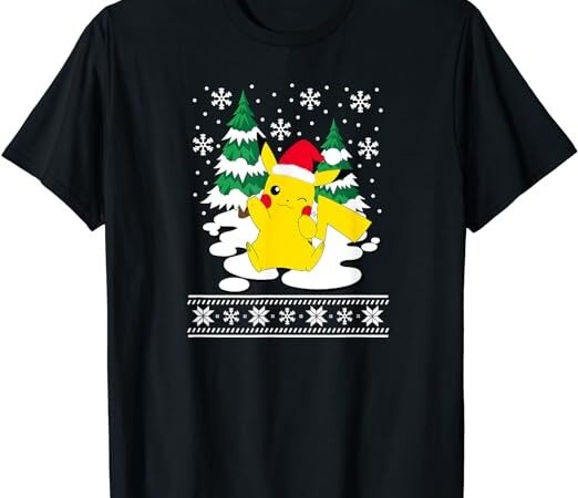 Pokemon christmas merry pika t-shirt