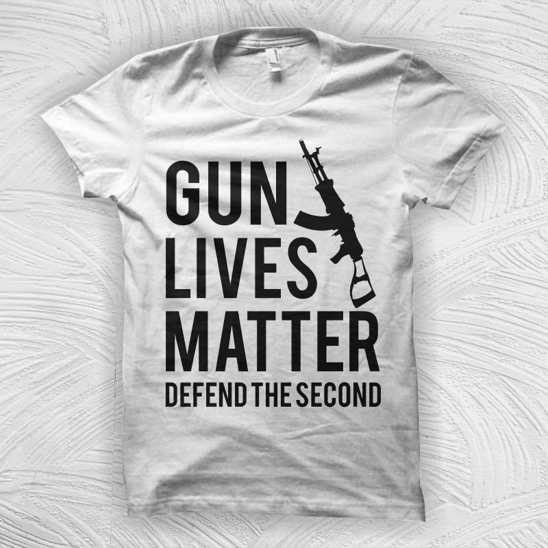 Guns lives matter t shirt design for download