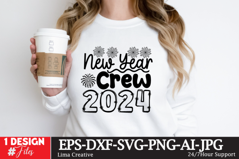 New Year SVG Bundle,New Year T-shirt Design Bundle, T-shirt Design, New Year Same Hot Mess SVG PNG PDF, Funny 2024 Saying Svg, Hello 2024 Sv