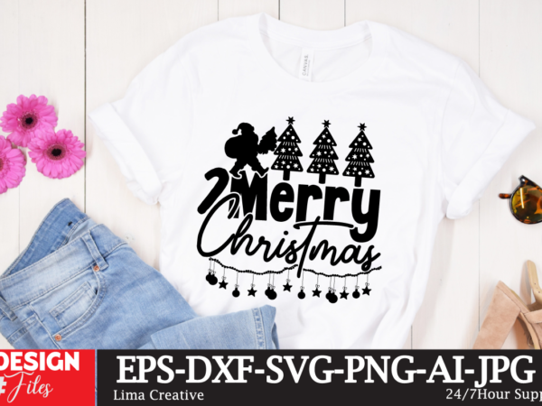 Merry christmas t-shirt design