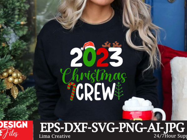 2023 christmas crew t-shirt design,christmas t-shirt design