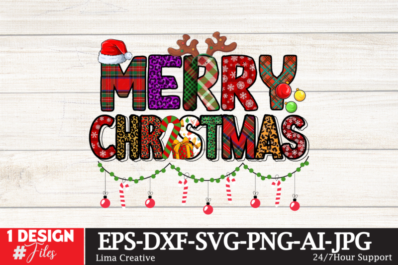 Merry Christmas Sublimation PNG<Christmas Sublimation Design , Christmas Sublimation Bundle