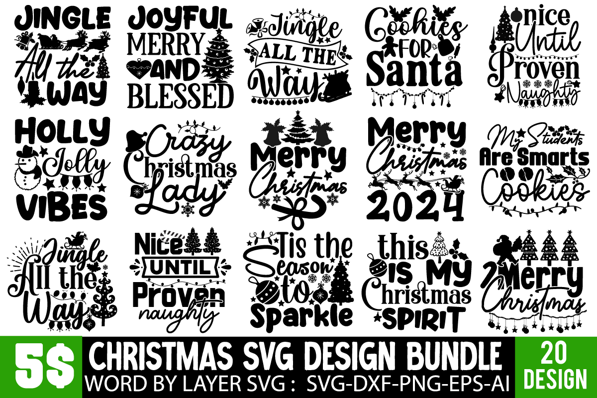 Christmas T-shirt Design BUndle,Christmnas SVG BUndle ,Christmas ...