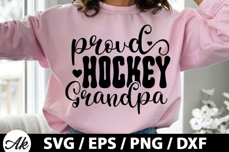 Retro Proud Hockey SVG Bundle