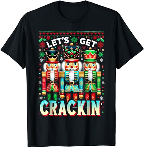 Retro Groovy Christmas 2023 Nuts About Christmas Nutcracker T-Shirt 2