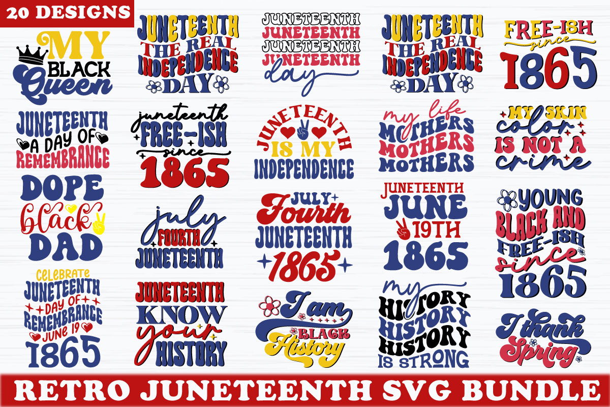 Retro Juneteenth Svg Bundle Buy T Shirt Designs