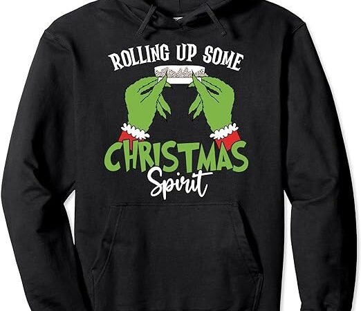 Rolling up some christmas spirit christmas tree cakes snack pullover hoodie t shirt design online