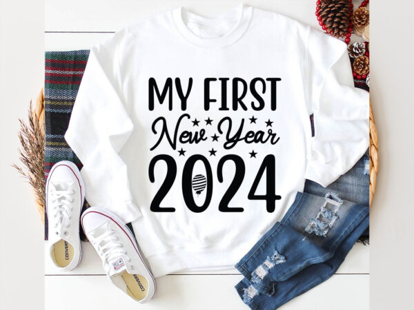 My first new year 2024 svg design, my first new year 2024 svg cut file, new year 2024,new year decorations 2024, new year decorations, new