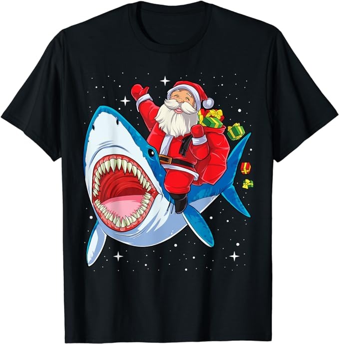 15 Christmas Shark Shirt Designs Bundle For Commercial Use Part 3, Christmas Shark T-shirt, Christmas Shark png file, Christmas Shark digita