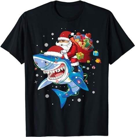 15 Christmas Shark Shirt Designs Bundle For Commercial Use Part 3, Christmas Shark T-shirt, Christmas Shark png file, Christmas Shark digita