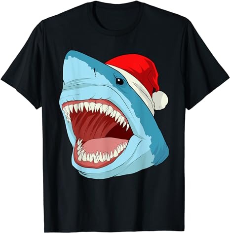 15 Christmas Shark Shirt Designs Bundle For Commercial Use Part 4, Christmas Shark T-shirt, Christmas Shark png file, Christmas Shark digita