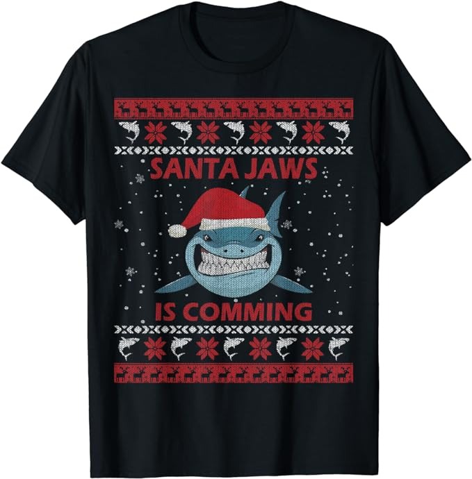 15 Christmas Shark Shirt Designs Bundle For Commercial Use Part 4, Christmas Shark T-shirt, Christmas Shark png file, Christmas Shark digita