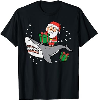 15 Christmas Shark Shirt Designs Bundle For Commercial Use Part 4, Christmas Shark T-shirt, Christmas Shark png file, Christmas Shark digita