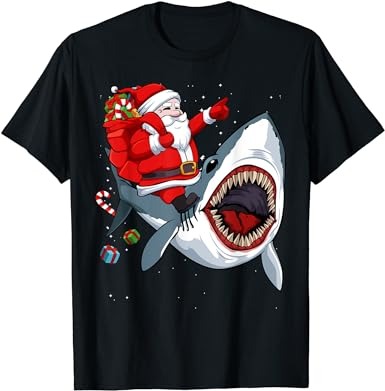 15 Christmas Shark Shirt Designs Bundle For Commercial Use Part 4, Christmas Shark T-shirt, Christmas Shark png file, Christmas Shark digita