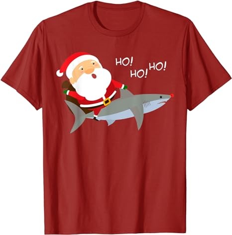 15 Christmas Shark Shirt Designs Bundle For Commercial Use Part 4, Christmas Shark T-shirt, Christmas Shark png file, Christmas Shark digita