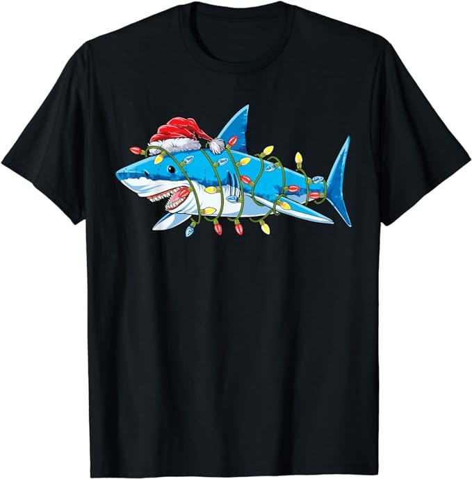 15 Christmas Shark Shirt Designs Bundle For Commercial Use Part 4, Christmas Shark T-shirt, Christmas Shark png file, Christmas Shark digita