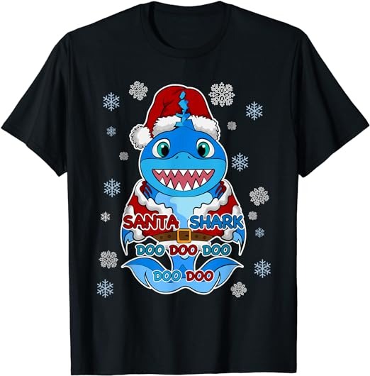 15 Christmas Shark Shirt Designs Bundle For Commercial Use Part 4, Christmas Shark T-shirt, Christmas Shark png file, Christmas Shark digita