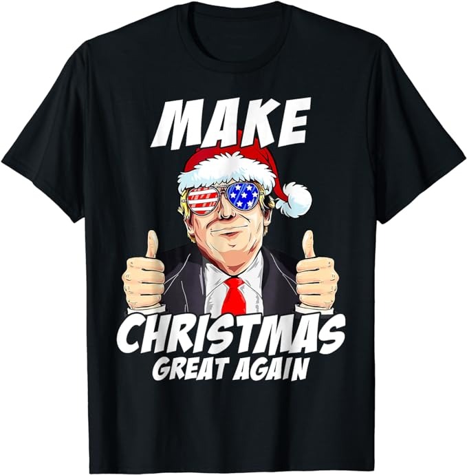 Santa Trump Make Christmas Great Again Family Matching T-Shirt