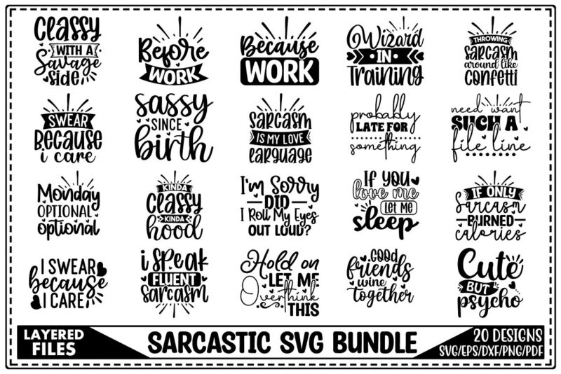 Sarcastic SVG Bundle