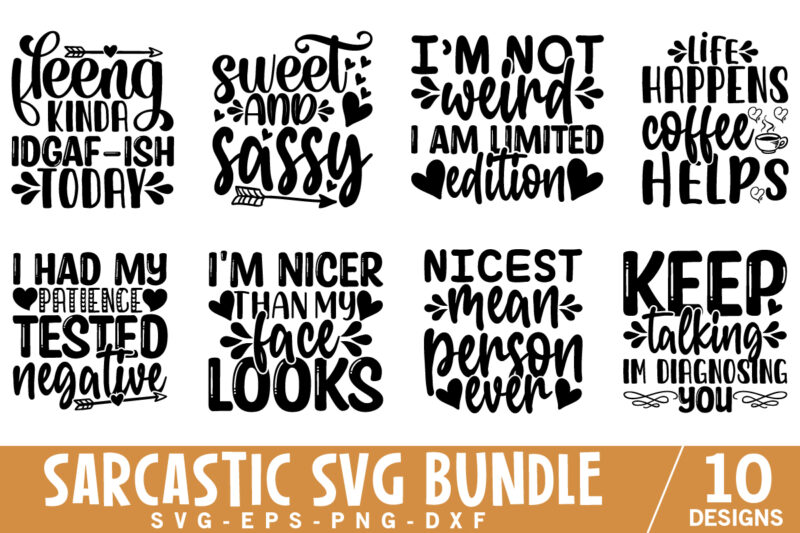 Sarcastic Svg Bundle, Sarcasm svg, Sarcastic Svg Files, Funny Quotes Svg, Funny sayings svg, Eps Png, Silhouette, Sarcastic Cut File