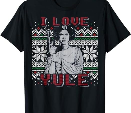 Star wars i love yule leia christmas humor t-shirt t-shirt