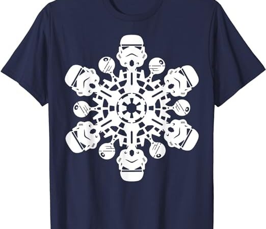 Star wars stormtrooper christmas snowflake graphic t-shirt t-shirt