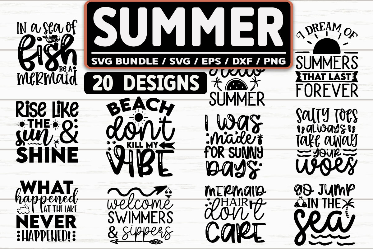 Summer SVG Bundle - Buy t-shirt designs