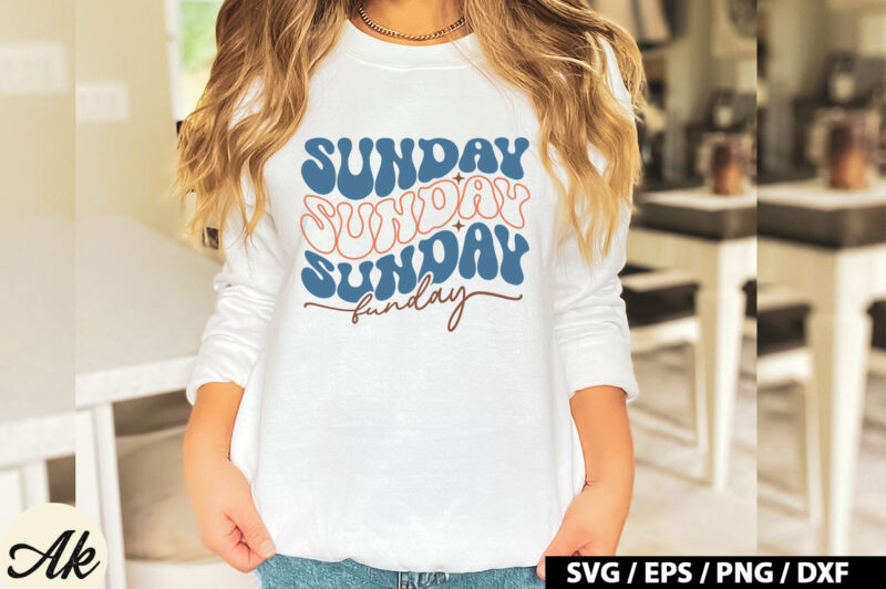 Sunday funday Retro SVG