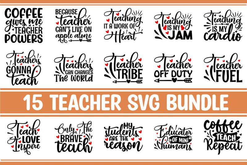 Teacher SVG Bundle