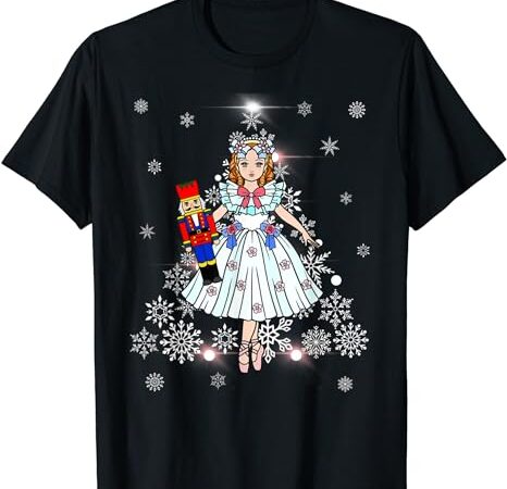 The nutcracker ballet, clara, tree christmas holiday dance t-shirt