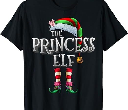 The princess elf shirt matching family funny christmas elf t-shirt