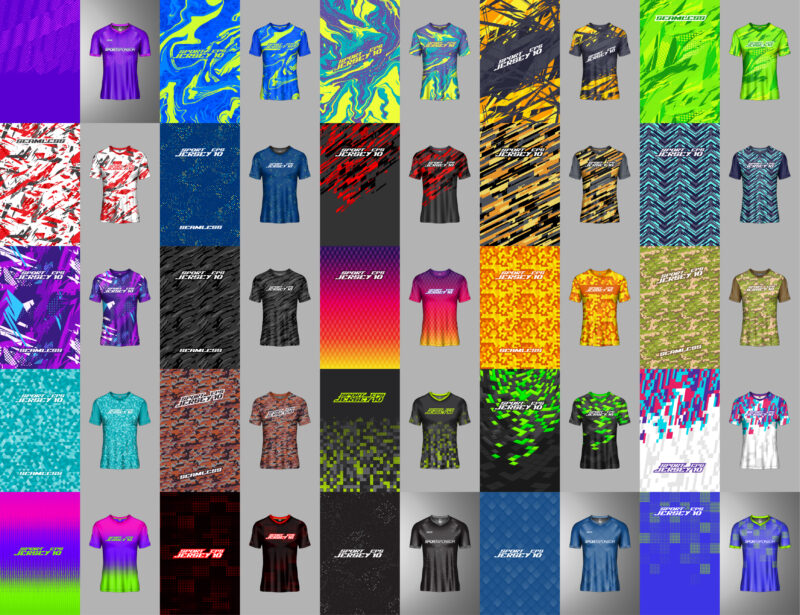 80+ Racing Jersey T-Shirt Designs Bundle | Jersey Designs | Jersey Sublimation