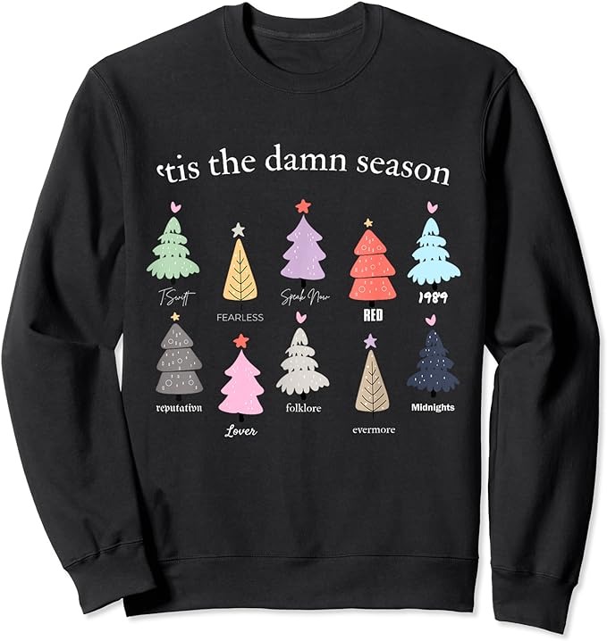 Tis The Damn Season Christmas Tree Sweatshirt