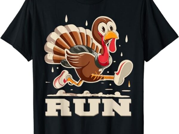 Turkey run costume thanksgiving running turkey trot t-shirt png file