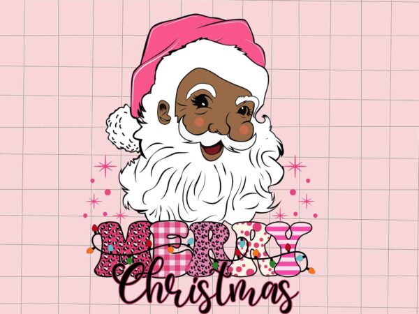 Merry christmas santa svg, pink christmas svg, pink winter svg, pink santa svg, pink santa claus svg, christmas svg t shirt designs for sale