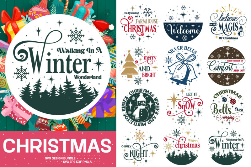 20 Christmas Round Signs Svg Bundle | BEST SELLER | SVG Bundle ,Funny Christmas SVG Bundle, Christmas sign svg , Merry Christmas svg, Christ