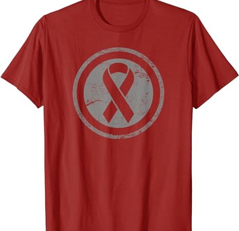 Vintage aids awareness shirt for men, hiv awareness tshirt