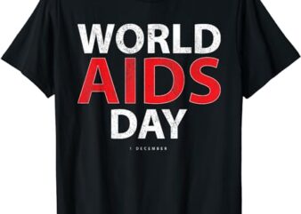 Vintage Red Ribbon World AIDS Day T-Shirt