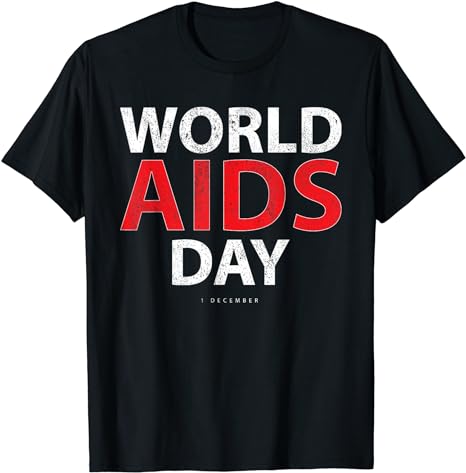 Vintage Red Ribbon World AIDS Day T-Shirt