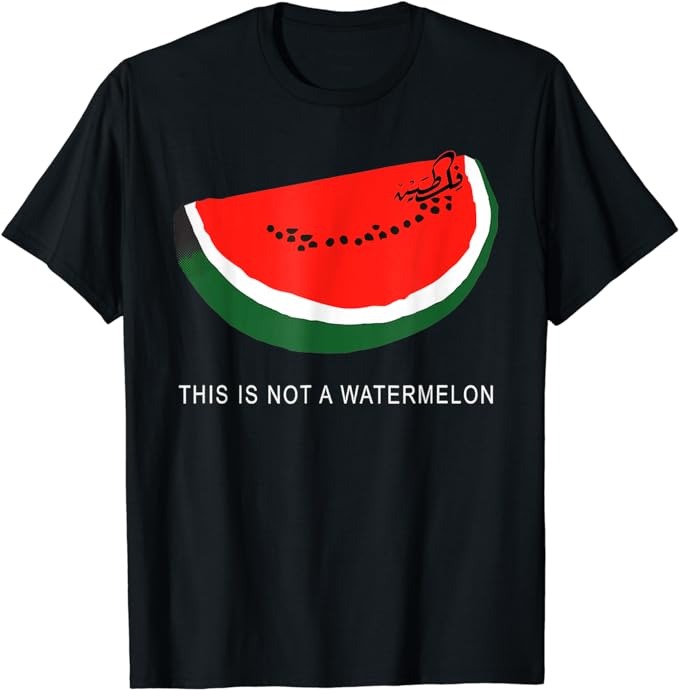 Watermelon, ‘This is Not a Watermelon’ Palestine Collection T-Shirt png file