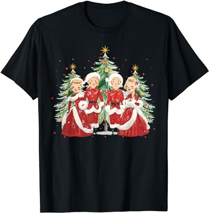 White christmas movie 1954 xmas song holiday pajamas retro t-shirt