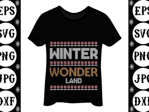 Winter wonderland t shirt design for sale